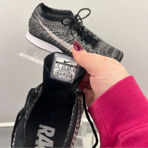 Nike Flynit Racer Oreo 2.0 Tennis Shoes Size 6 - Picture 3 of 15